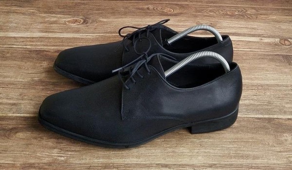 Men Navyboot Heels Black Leather 43