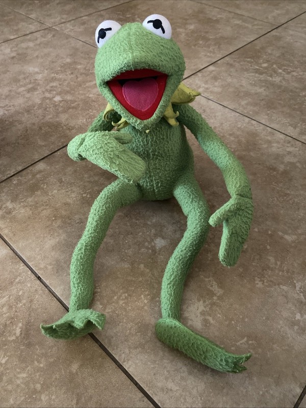 Vintage Eden Jim Henson Plush Muppets Kermit Frog Bendable 22" Poseable