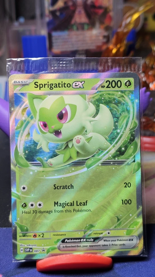 Sprigatito ex 087 Sv: Scarlet & Violet Promo Cards Holo💎*SEALED* - Image 3 of 4