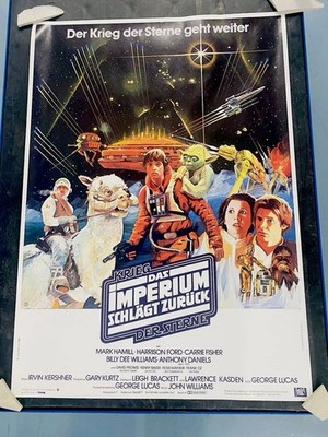 Das Imperium schlägt zurück-Orgi.Kino Plakat Poster-STAR WARS-A1-Gerollt!!Selten
