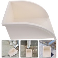 White Gutter Downspout Splash Block PVC Material with Leak Resistant Connector