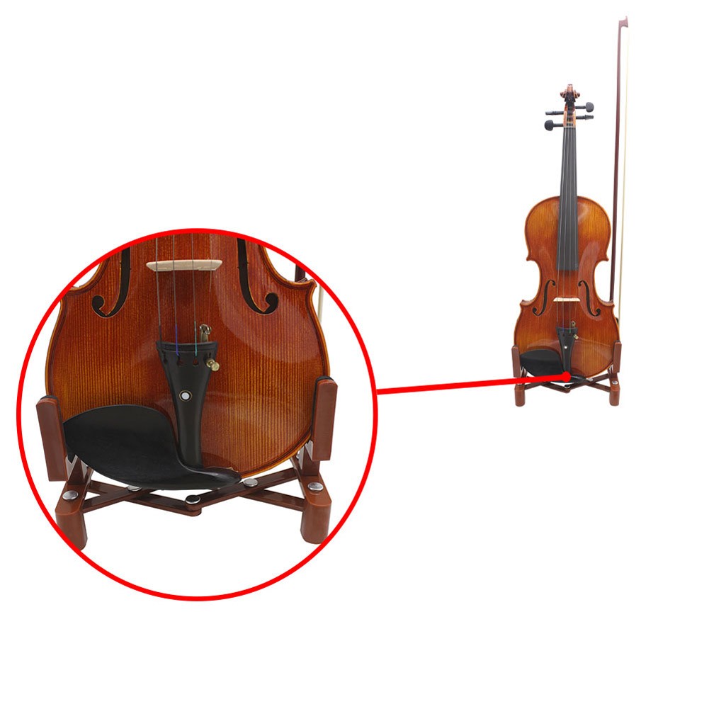 Foldable Lightweight Extended Violin Stand Holder Suppport Bracket Instrumen CUT
