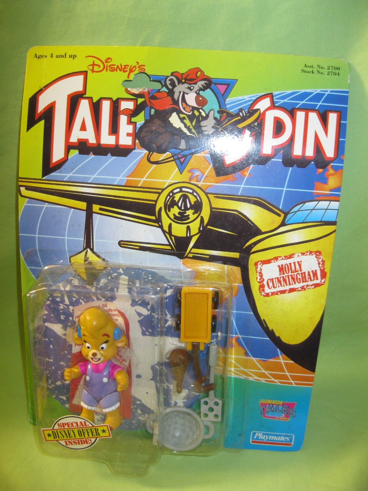 VINTAGE Playmates 1991 Disney TAIL SPIN Figure MOLLY CUNNING