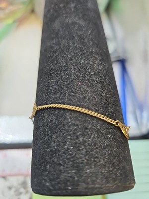 9''inches Gold -Tone Mini 3Heart  Anklet Avon
