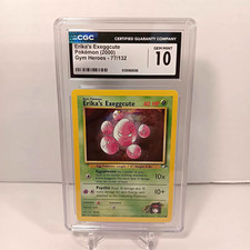 Erika's Exeggcute Pokémon 2000 Gym Heroes 77/132 CGC 10