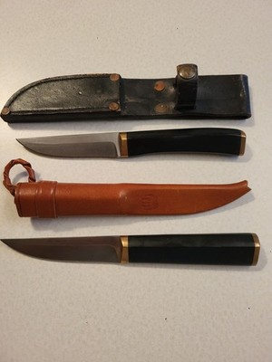 2 Vtg Tapio Wirkkala Puukko Knives Hackman Finland