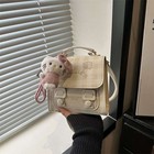 Cute Checkered Kitty Shoulder Bag