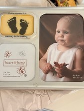 Heart Home by Connoisseur Silver Novelty Baby Picture Frame, 180253H
