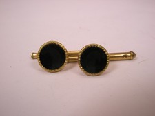 SINGLES 2 5/16" Black Round Vintage Formal Tuxedo Prom Groom Shirt Stud b250