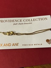 Alex And Ani SEAHORSE Pull Chain Bracelet 14K...