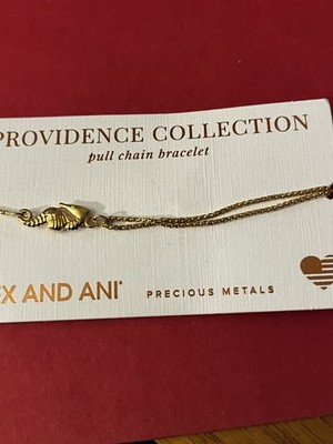 Alex And Ani SEAHORSE Pull Chain Bracelet 14Kt Gold Providence Collection ~ NEW!