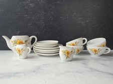 Children's Tea Set Floral Vintage READ Description