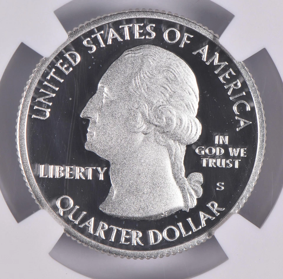 2014-S Silver PF69 Great Smoky Mountains Quarter Limited Edition NGC *1980 - Image 4 of 4
