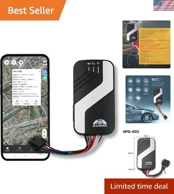 Compact 4G Car Tracking Device with Free App - Real-Time Vehicle Locator