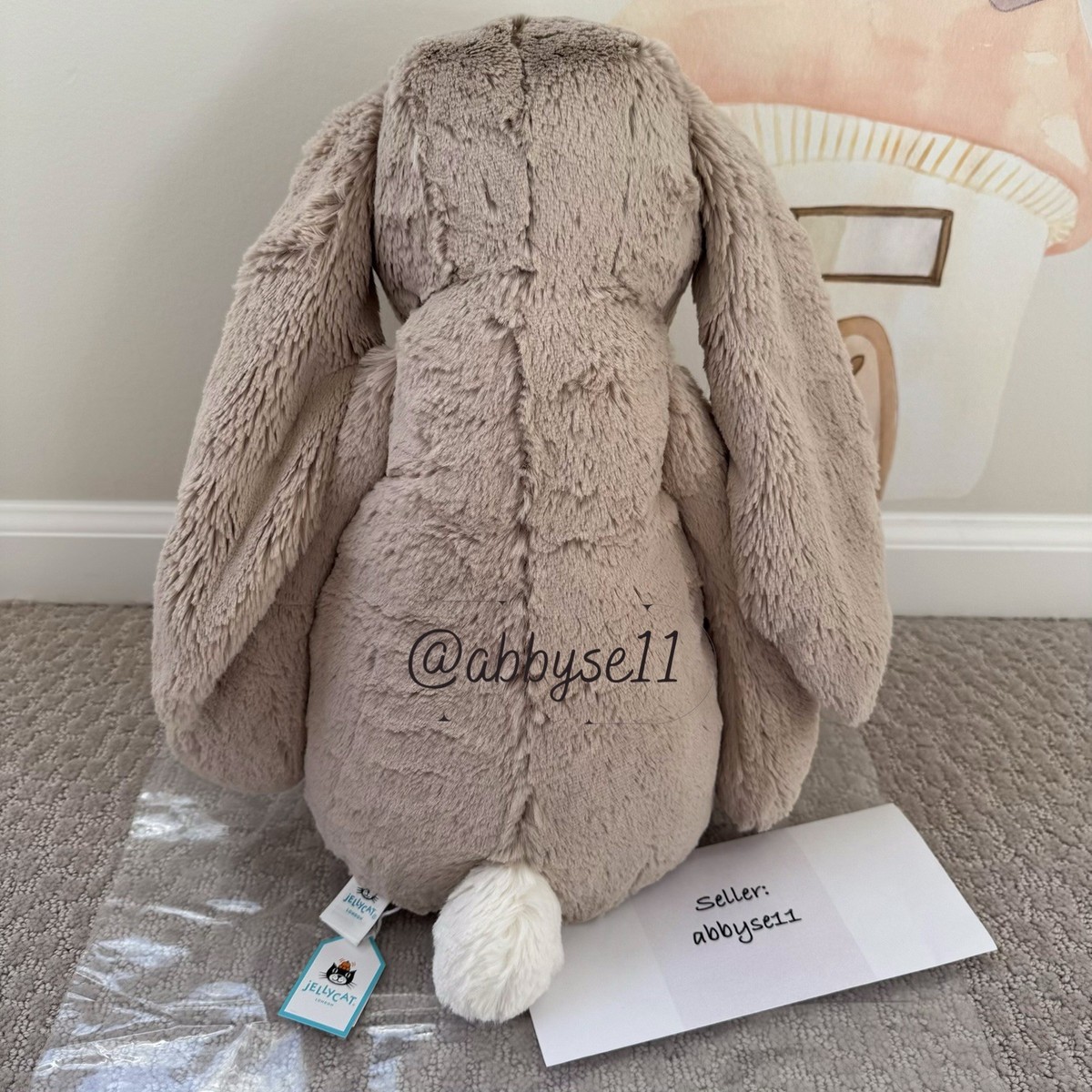 Jellycat Blossom Beige Bunny 'Petal' - Huge/Big - Authentic - BNWT