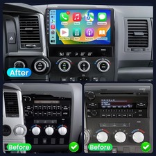 Car Radio Stereo Carplay For Toyota Tundra Sequoia 464g 10in Media Car