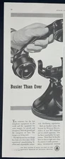 Magazine Ad* - 1941 - AT&T / Bell System - World War 2 - Busier Than Ever