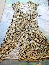 Amazon Essentials Animal Print Ruched Wrap Dress XL NWT