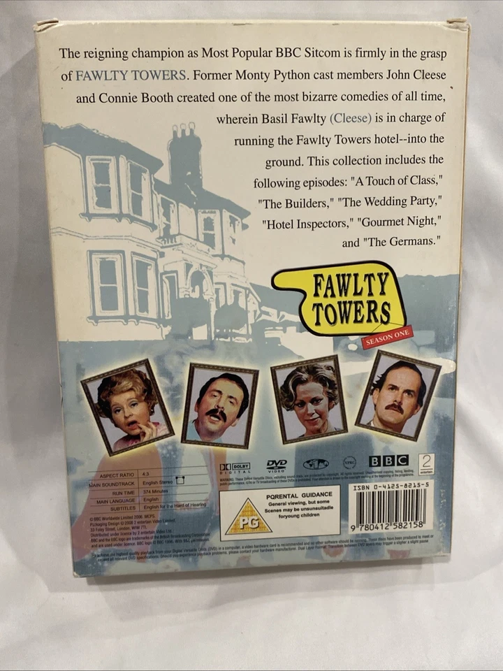BBC Fawlty Towers  DVD Season One 6 DVD Set - Image 2 of 4