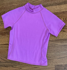 Lands End Kids Girls Rash Guard Swim Shirt Size M 10-12