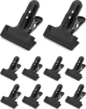 10 Pack 4-1/4in Heavy Duty Spring Clamps Metal Hinge Clips Black Photo Backdrops
