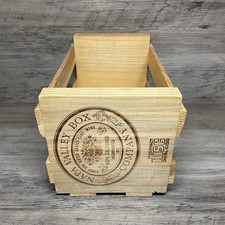 VTG Napa Valley Box Co. 20 CD DVD Video Game Display Wood Storage Crate Rustic