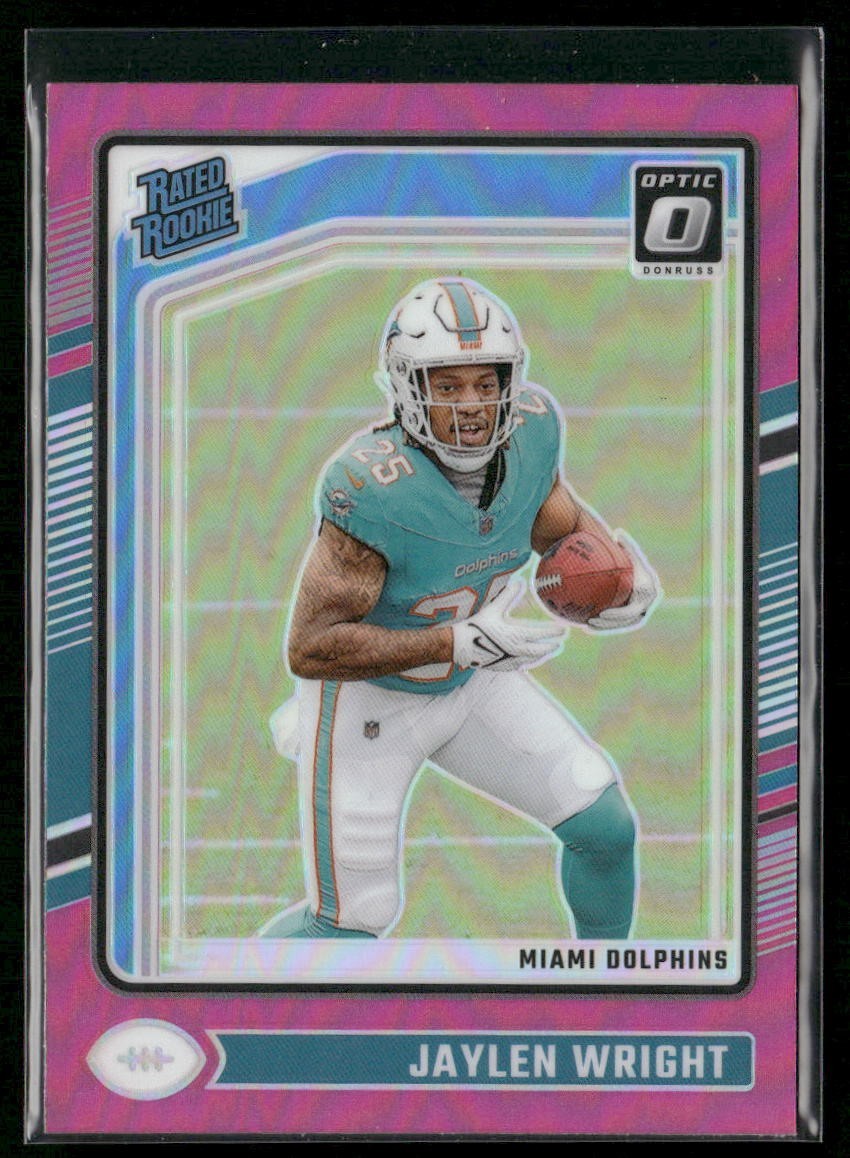 2024 Panini Donruss Optic - Rated Rookie Jaylen Wright #249 Pink Prizm (RC)