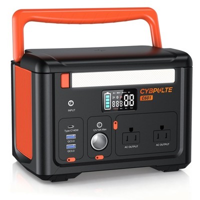 Portable Power Station 600W (1200W Surge), 299Wh Small Lightweight Portable P...