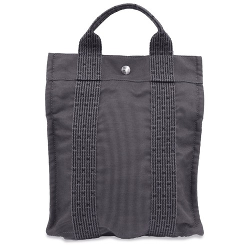 HERMES Herline Backpack PM Backpack Canvas, Gray