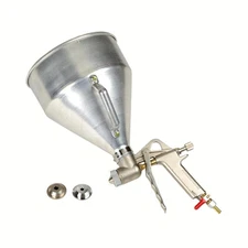 Air Paint Spray Gun w/Aluminum Hopper, (6L) 1.59 Gal Cap., 3 Nozzles - 4, 6, 8mm