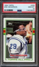 1989 Topps Eric Dickerson #206 - HOF Registry - PSA 10 GEM MINT