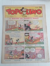 Topolino Giornale Nerbini n. 121 del 21/4/1935, rifilato cm. 25,5 x cm. 33,9