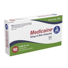 Dynarex Medicaine Insect Sting Relief Swabs and Bite Ampules Pack of 10 MS-60200