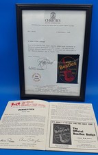 Original woven badge from No. 8 of the 1964 Beatles fanzine - sold by Christies