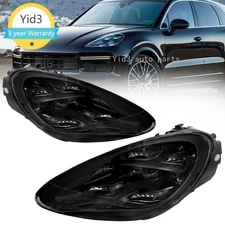 For Porsche Cayenne 2011-2018 Headlights Assembly LED Projector Headlamps Pair