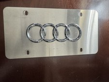 Audi Genuine Original Oem 3d Black Stainless Steel License Plate Audi Genuine Original Oem 3d Black Stainless Steel License Plate