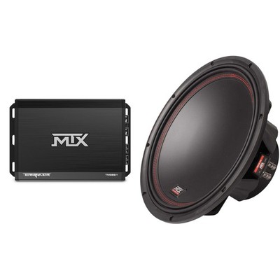 MTX TERMINATOR 500-Watt RMS 2Ω Mono Block Class D Amplifier and MTX Audio 551...