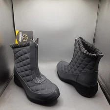 Khombu Megan Boots Women's 6W Grey Wedge A244