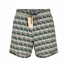 SCOTCH SODA Men Shorts M W32 Embroidered Pattern Relaxed Fit Drawstring Waist