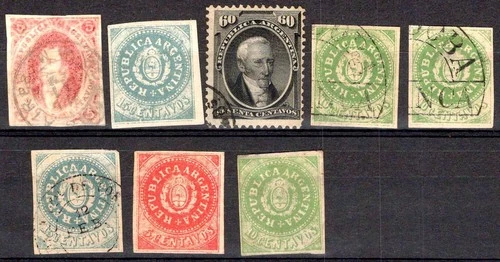Argentina Early Years Nice Lot on a stockcard M + used