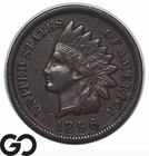 1896 Indian Head Cent Penny, XF
