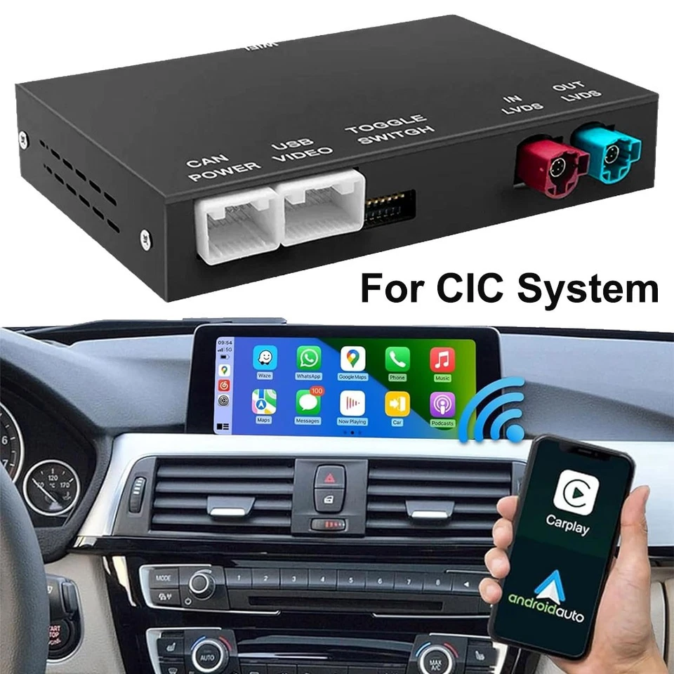 Wireless Carplay＆Android Auto Navigation Retrofit For 1/3/5/6/7-series with CIC - Image 2 of 4
