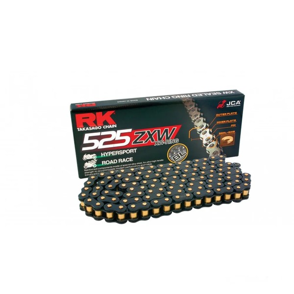 RK Kette SW525ZXW/110 Schwarz Offen Mit Nietschloss FüR Yamaha MT-09 850 A MTN85-image