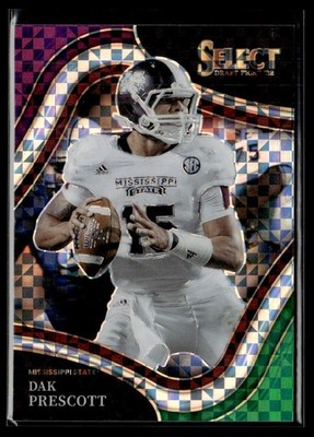 2022 Panini Select Draft Picks Prizm Field Level Dak Prescott 04/75 Mississippi