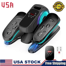 Ellipse Leg Exerciser Electric Blue Sitting for Seniors Seated Pedal Exerciser