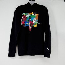 Jordan Jumpman Nike Graphic Pullover Hoodie Black Youth XL 13  15