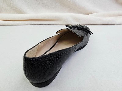 Zara Size 36 (US 6) Womens Black Slip On Animal Print Slip  display picture 2