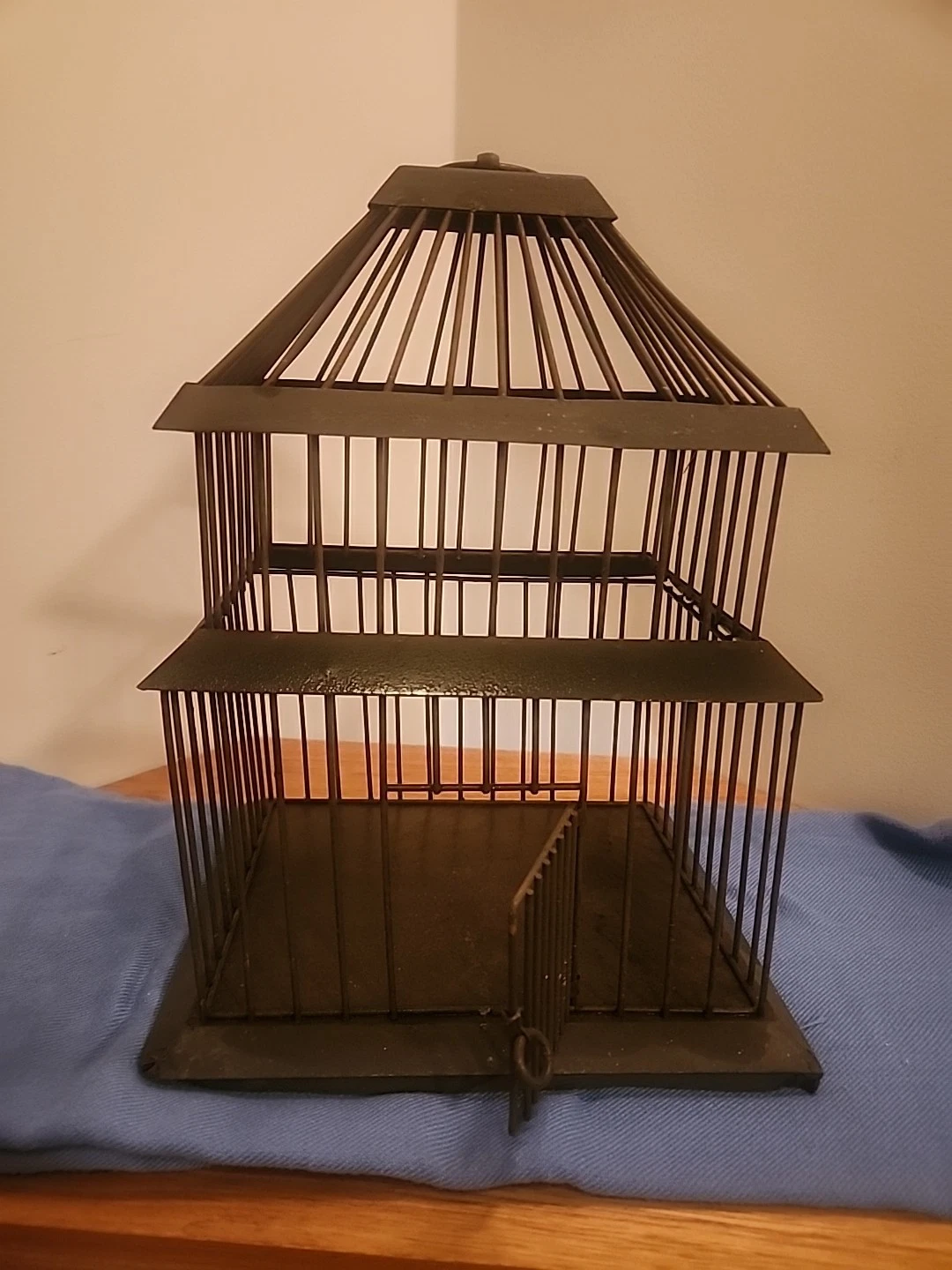Vintage BIRD CAGE VICTORIAN STYLE FOLK ART Decor