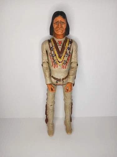 Vintage 1960's Marx Johnny West Indian Chief Geronimo Action Figure 12” Doll