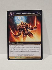 World of Warcraft WoW Power Word Sanctuary Scourgewar 73/270 Uncommon TCG Card